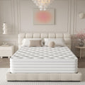 Matelas hybride a ressorts ensaches Ce matelas hybride de 140 x 190 cm - Matelas