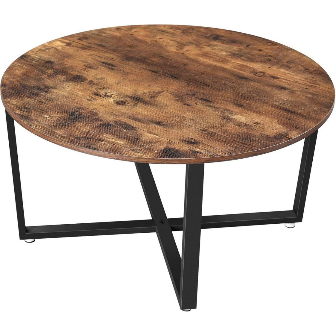 Table Basse en Bois d'Ingenierie, Finition Marron
