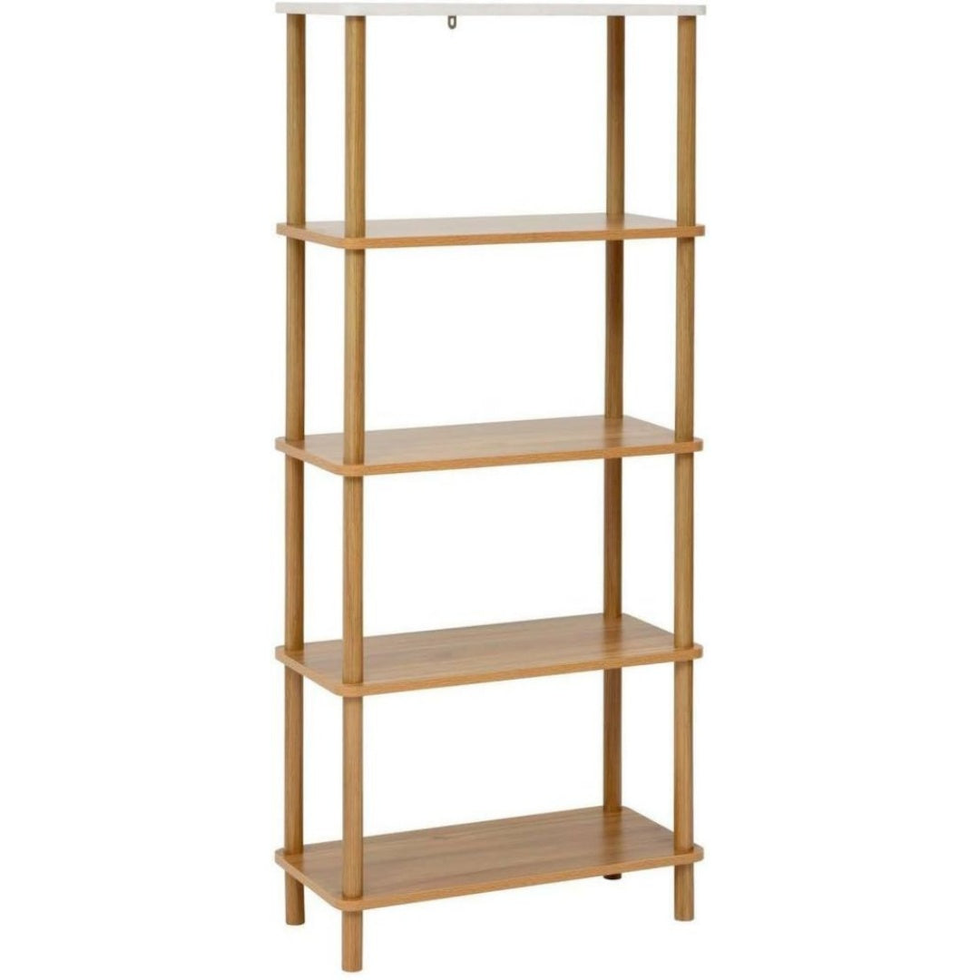 Meuble: Etagere 5 niveaux Come bois et effet marbre