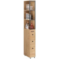 Meuble de Rangement en MDF, Format 20 x 40 x 170 cm