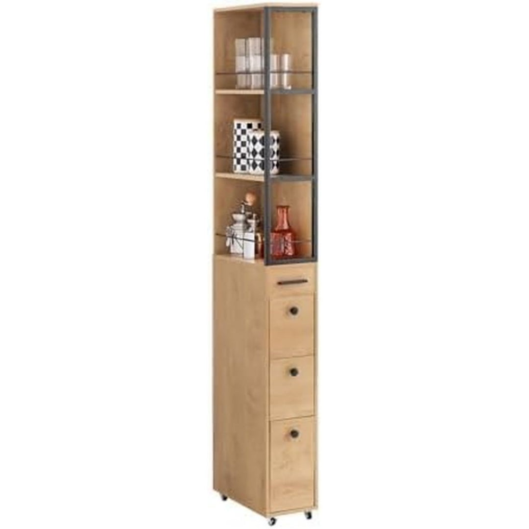 Meuble de Rangement en MDF, Format 20 x 40 x 170 cm
