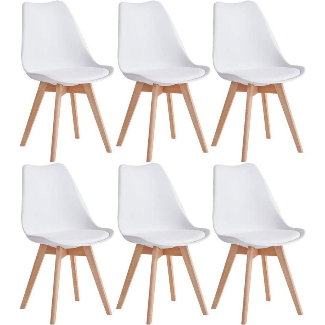 Chaise en Bois de Hetre - Experience ConfortableLe coussin de siege est rempli de cuir PU et d'eponge